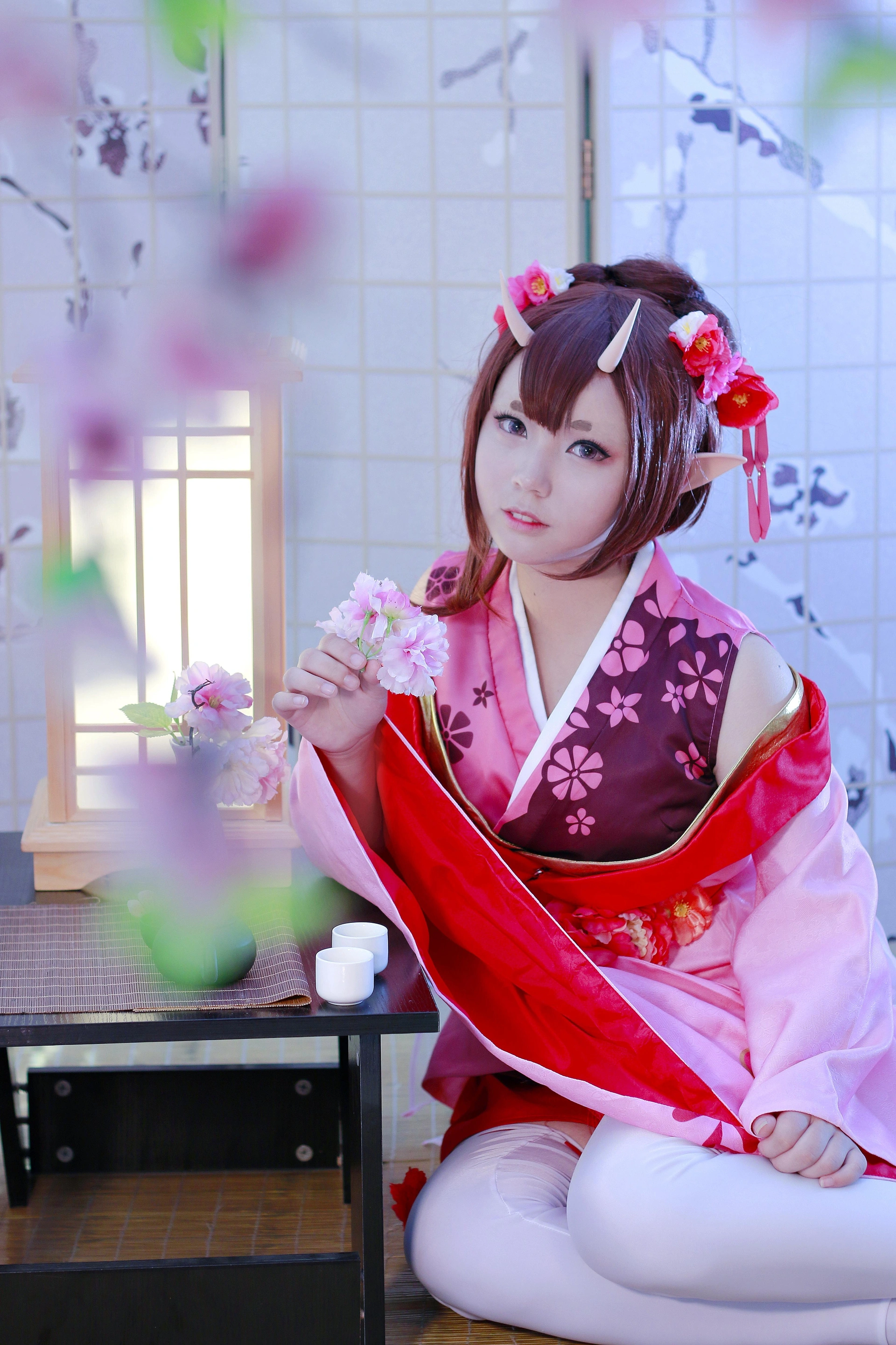 夏柠柠 - NO.51 明阳师手游COS御姐樱花妖 2